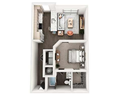 1 bed 1 bath F at The Wren Apartments, Lawrenceville , GA, 30043